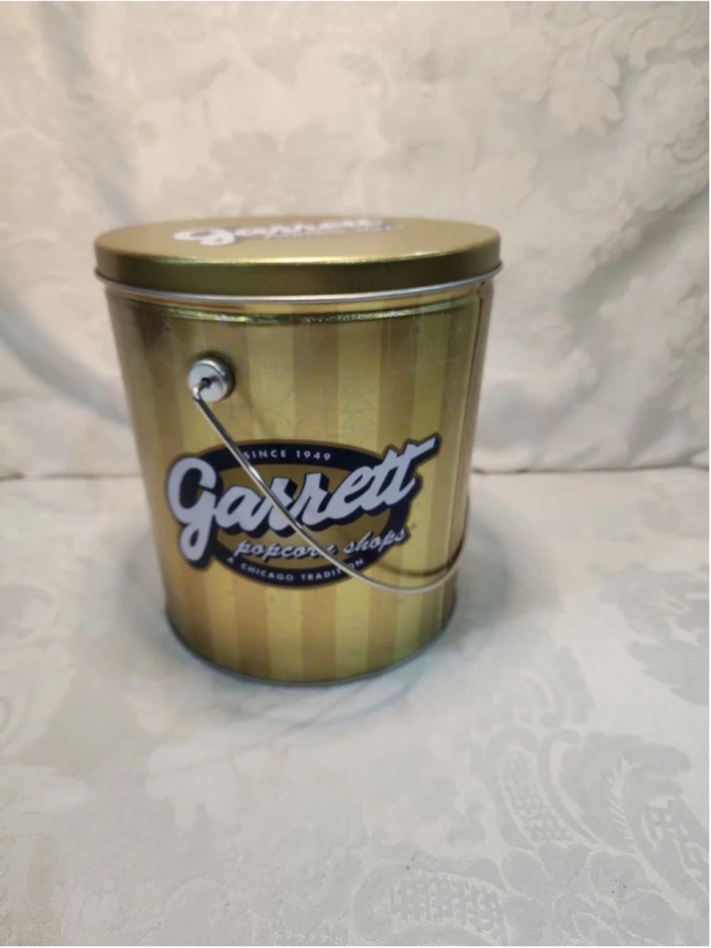 Garrett Popcorn Gold Limited Edition Tin Can Collectible Container